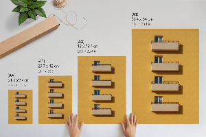 Retro poszter Žlutá architektura