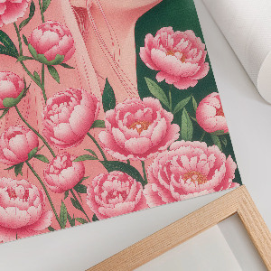 Retro plakát Květinová harmonie