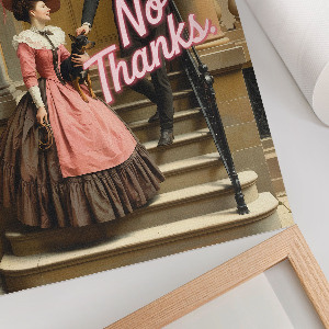 Vintage poszter Dobré ráno! Ne, děkuji.