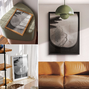 Retro plakát Letecký pohled