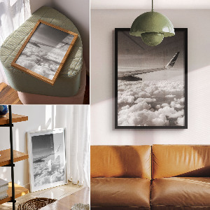 Poszter kép Let v oblacích