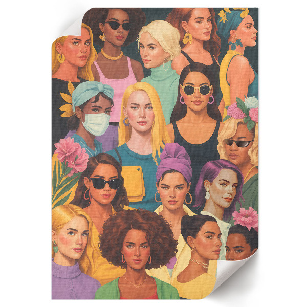 Retro plakát Portréty žen