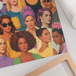 Retro plakát Portréty žen