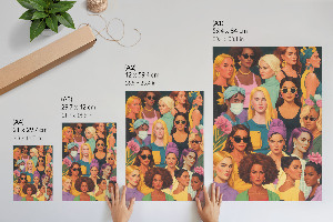 Retro plakát Portréty žen