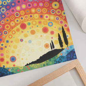 Retro poszter Duhové vzory