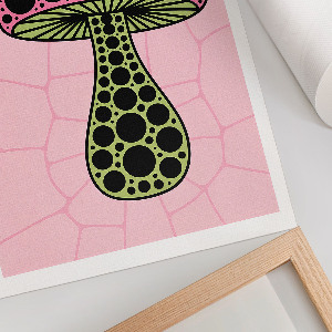 Retro plakát Houbová grafika