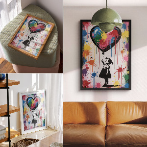 Vintage poszter Barevná exploze