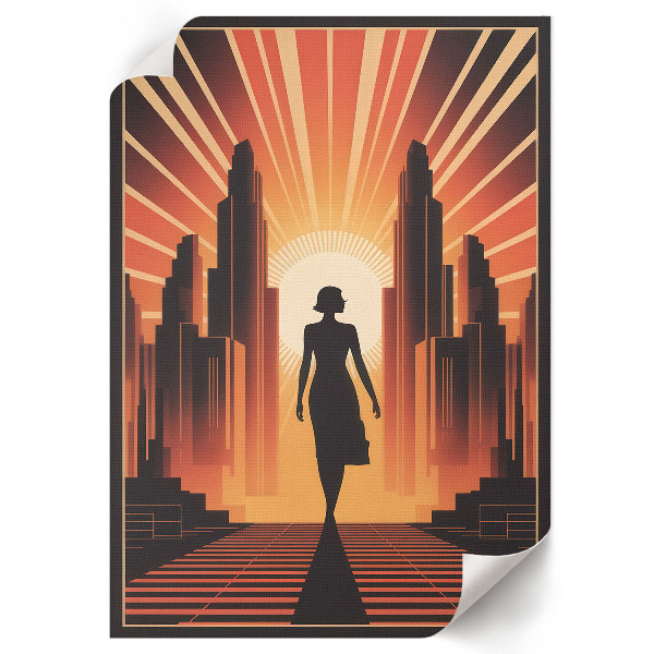 Vintage poszter Městský sen