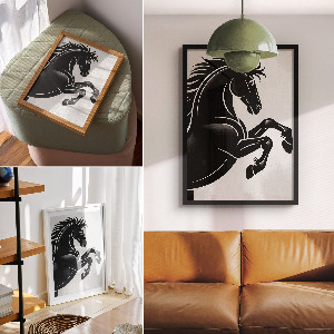 Poszter kép Temný kůň