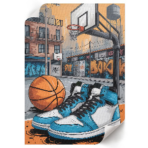 Retro plakát a sportoló energia témájában