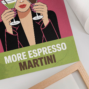 Vintage poszter Koktejlový pop-art