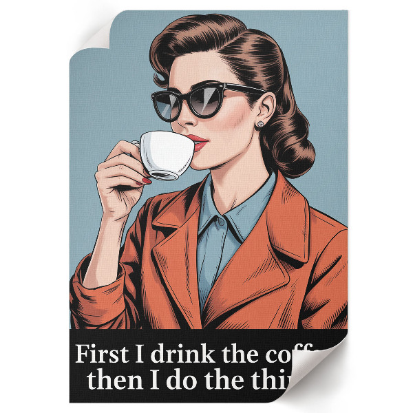 Retro poszter Retro káva