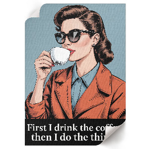 Retro poszter Retro káva