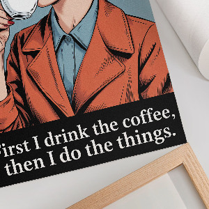 Retro poszter Retro káva