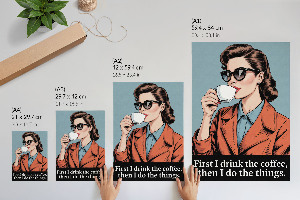 Retro poszter Retro káva