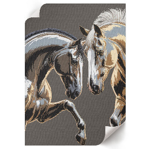 Retro poszter Dva koně