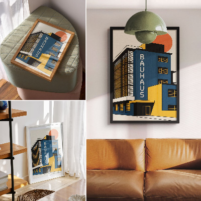 Vintage poszter Architektura Bauhausu