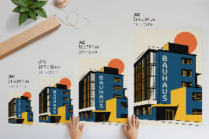 Vintage poszter Architektura Bauhausu