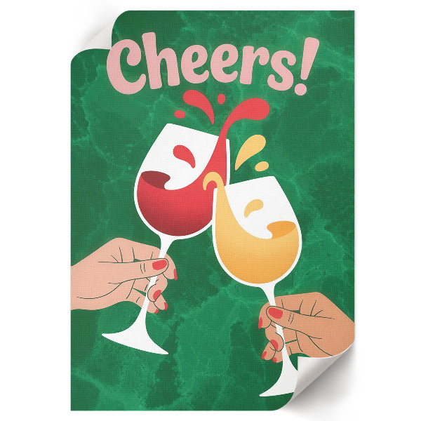 Retro plakát Přípitek na život