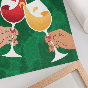 Retro plakát Přípitek na život