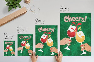 Retro plakát Přípitek na život