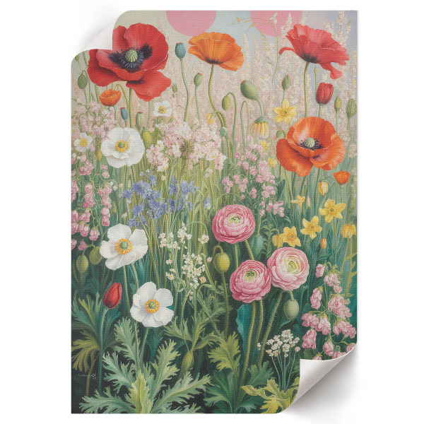 Retro poszter Květinová magie