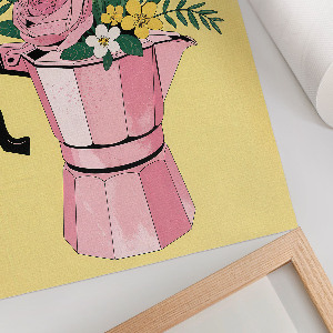 Retro plakát Kávové květy