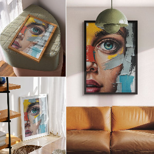 Retro poszter Abstrakce oka