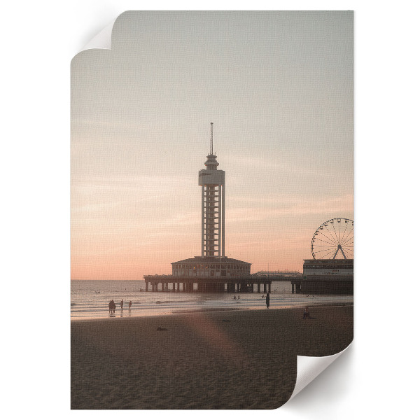 Retro poszter Přímořská krajina