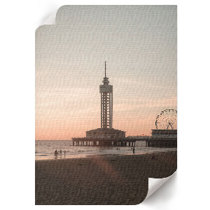 Retro poszter Přímořská krajina