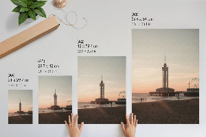 Retro poszter Přímořská krajina