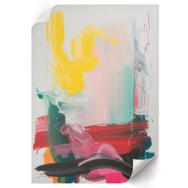 Retro plakát Barevná abstrakce