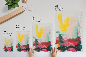 Retro plakát Barevná abstrakce