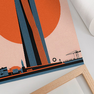 Vintage poszter Město budoucnosti