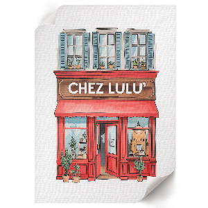 Retro poszter Krásná kavárna