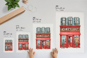 Retro poszter Krásná kavárna