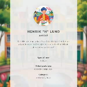 Retro plakát Barevné domy