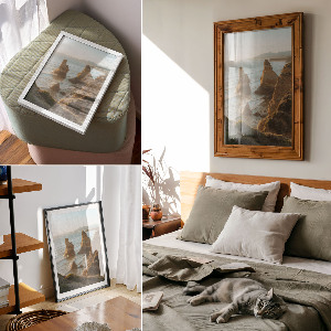 Retro plakát Mořské útesy