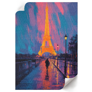 Retro poszter Noční panorama