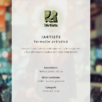 Retro poszter Noční panorama