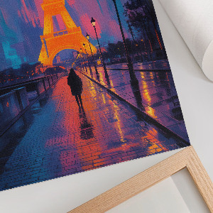 Retro poszter Noční panorama