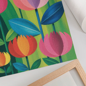 Vintage poszter Barevné květiny