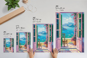 Retro plakát Dveře na balkon