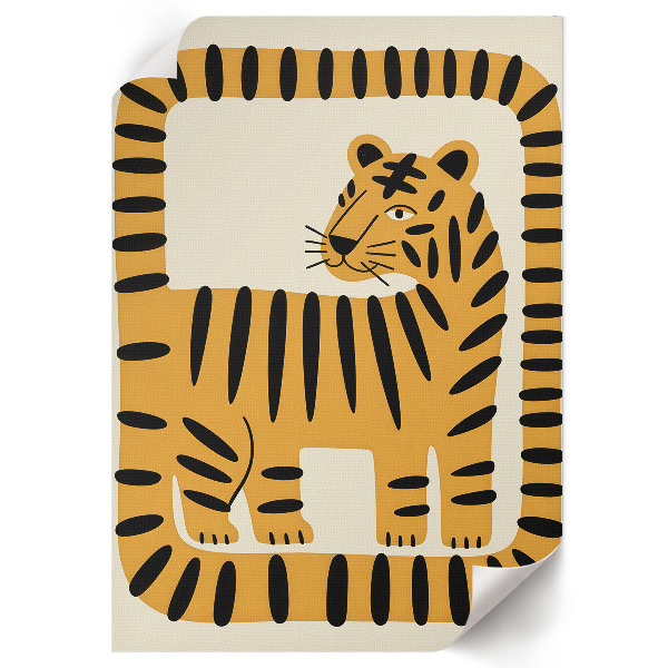 Vintage poszter Grafický tygr