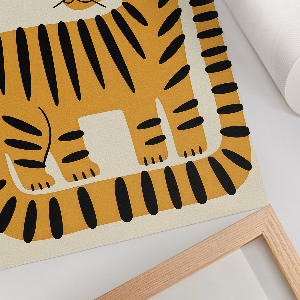 Vintage poszter Grafický tygr