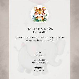 Vintage poszter Grafický tygr