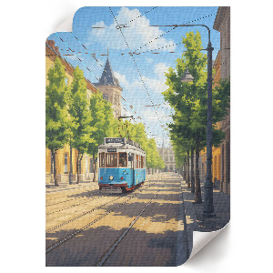 Retro poszter Městská krajina