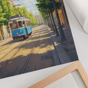 Retro poszter Městská krajina