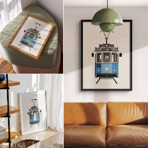 Retro plakát Nostalgická tramvaj