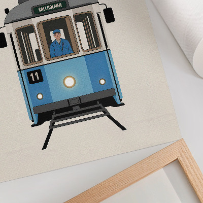 Retro plakát Nostalgická tramvaj